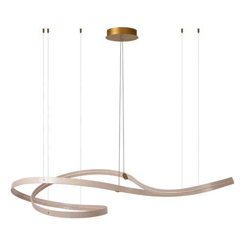 Lucide SLALOM - Pendant light - LED Dim. - CCT - 1x80W 2200K/4000K - Cream | Premium - turned off